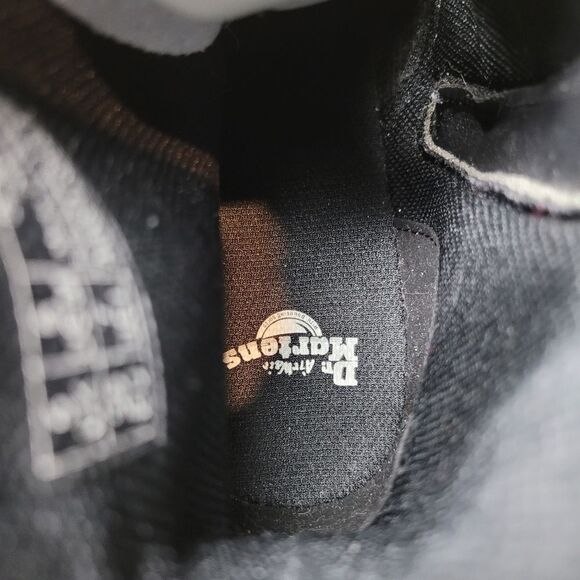 Dr. Martens 1460 Y Women's Boots Size 7 White leather Side Zipper Biker Shoes - Picture 8 of 9